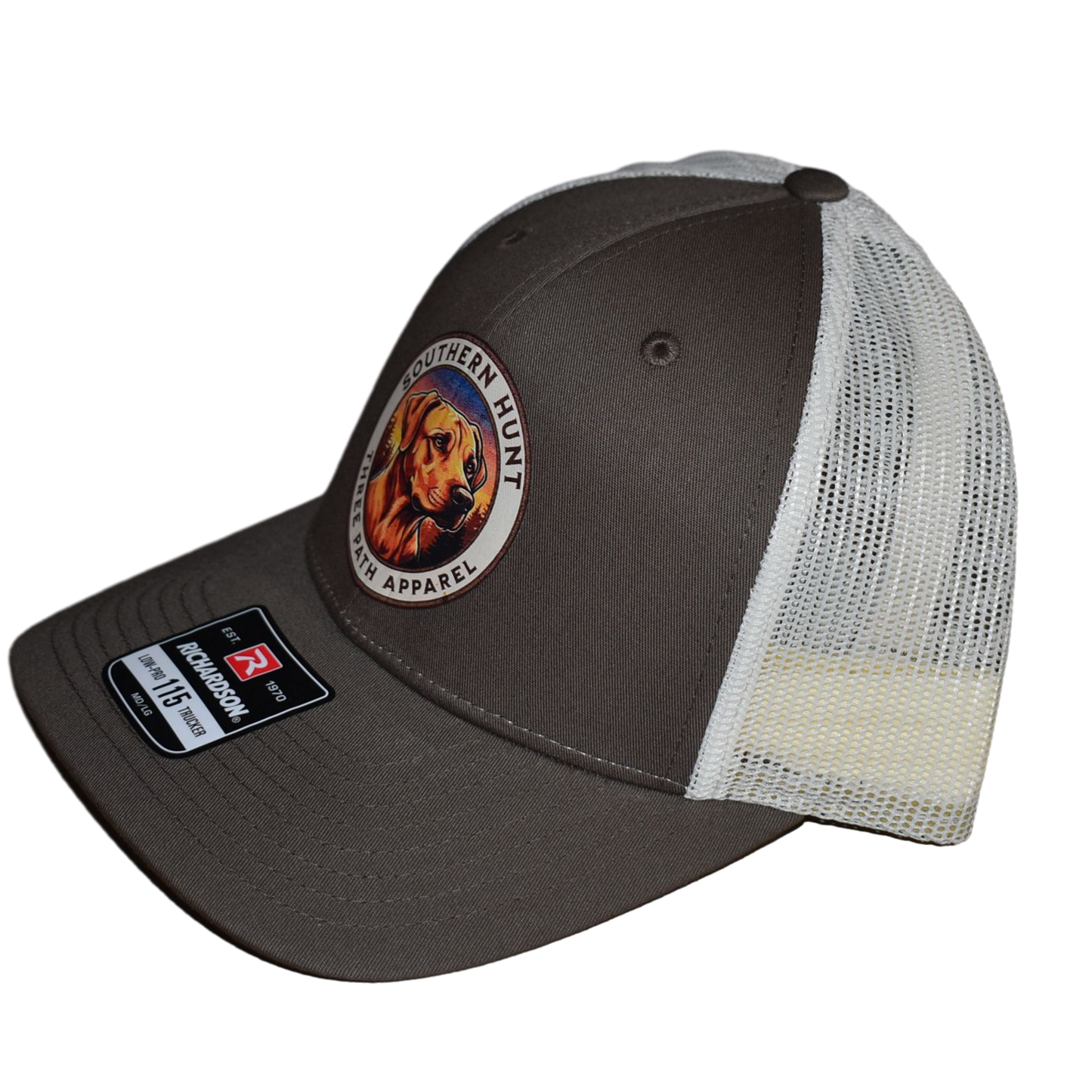 Richardson 115 Trucker Hat – Brown/Khaki | Let Em Stretch Their Legs