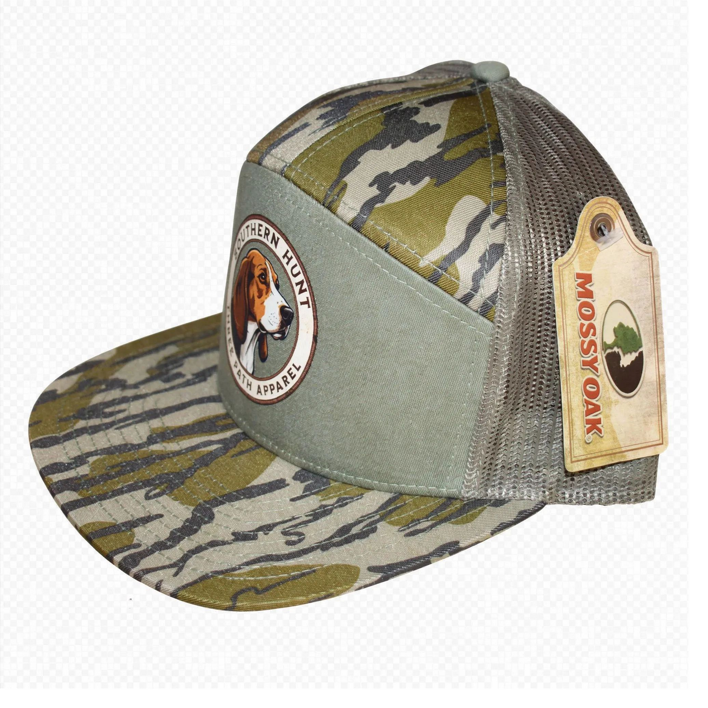 Richardson 168XE Trucker Hat – MossyOak Bottomland/Loden/Loden | Ain't No Hunt