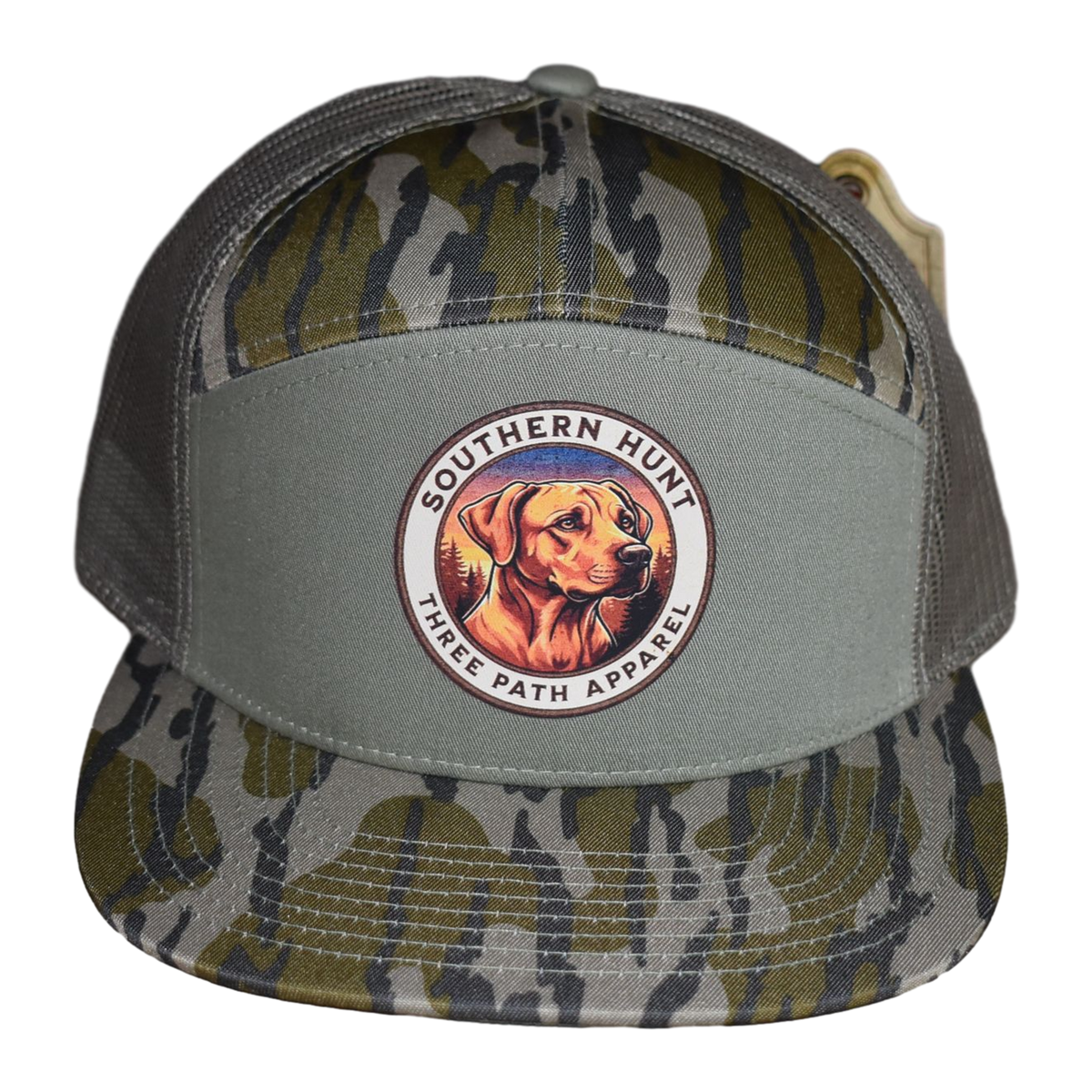 Richardson 168 XE Trucker Hat – MossyOak Bottomland/Loden/Loden| Let Em Stretch Their Legs