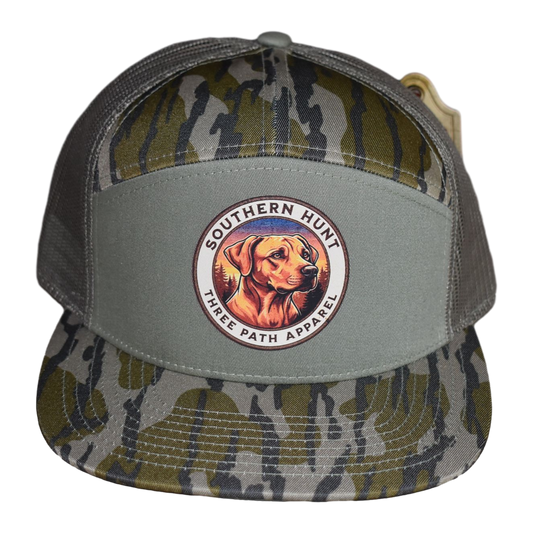 Richardson 168 XE Trucker Hat – MossyOak Bottomland/Loden/Loden| Let Em Stretch Their Legs