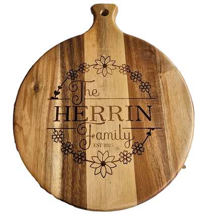 Custom Family Name Cutting Board