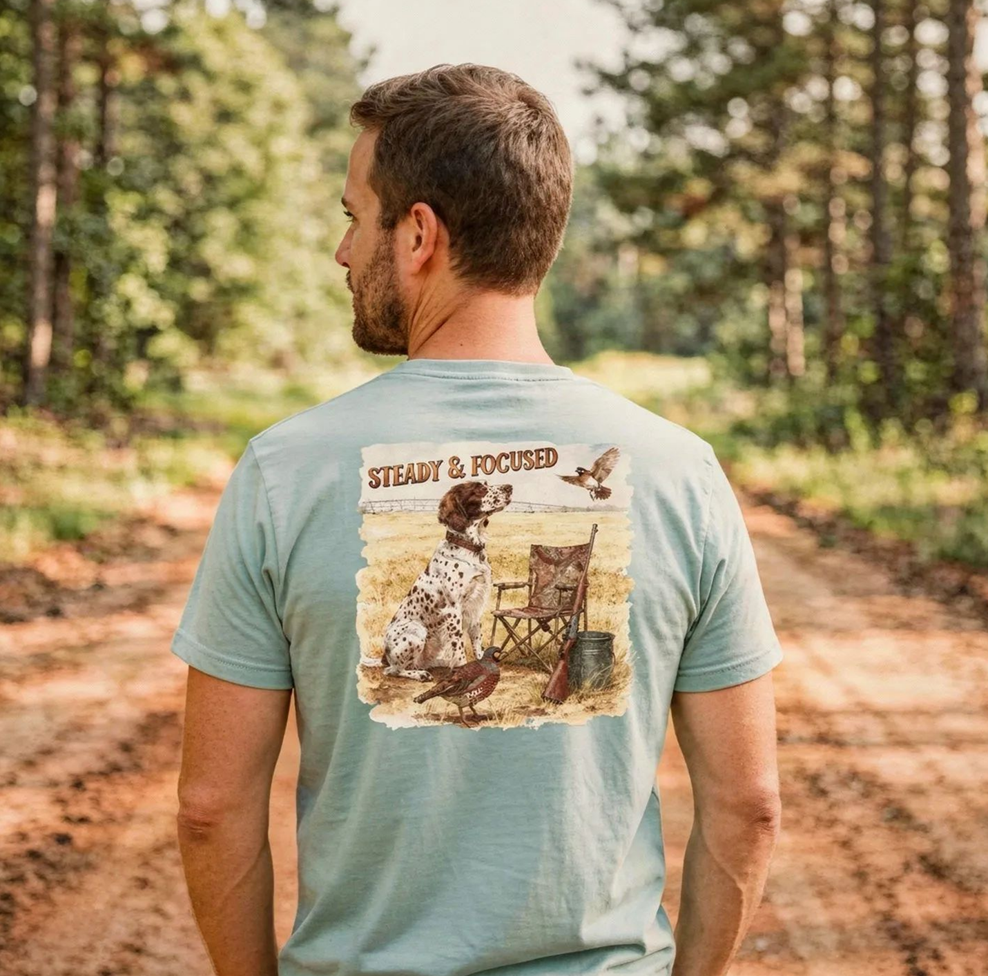 Southern Hunt – Steady & Focused Pocket Tee